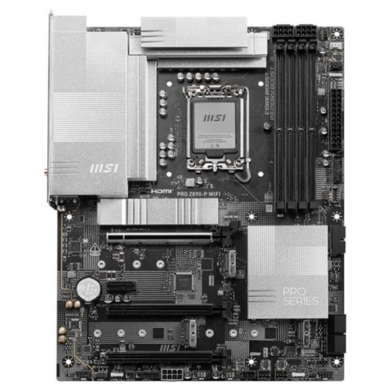 MSI Mainboard|MSI|Intel Z890|LGA1851|ATX|Memory DDR5|Memory slots 4|1xPCI-Express 4.0 1x|2xPCI-Express 4.0 4x	|1xPCI-Express 5.0 16x|4xM.2|1xHDMI|1xDisplayPort|4xUSB 2.0|3xUSB 3.2|1xUSB-C|1xUSB-C w/Thunderbolt|1xPS/2|1xRJ45|3xAudio port|PROZ890-PWIFI