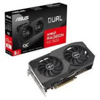 Asus Graphics Card|ASUS|AMD Radeon RX 7600|8 GB|GDDR6|128 bit|PCIE 4.0 8x|Two and Half Slot Fansink|1xHDMI|3xDisplayPort|DUAL-RX7600-O8G-EVO