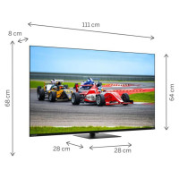 Thomson TV Set|THOMSON|50"|4K/Smart|QLED|3840x2160|Wireless LAN|Bluetooth|Google TV|Black|50QG7C14