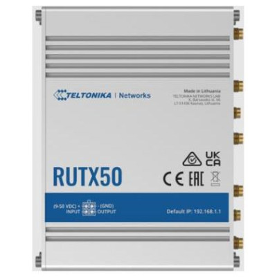 Teltonika Wireless Router|TELTONIKA|IEEE 802.3|IEEE 802.3az|IEEE 802.3u|USB 2.0|RUTX50