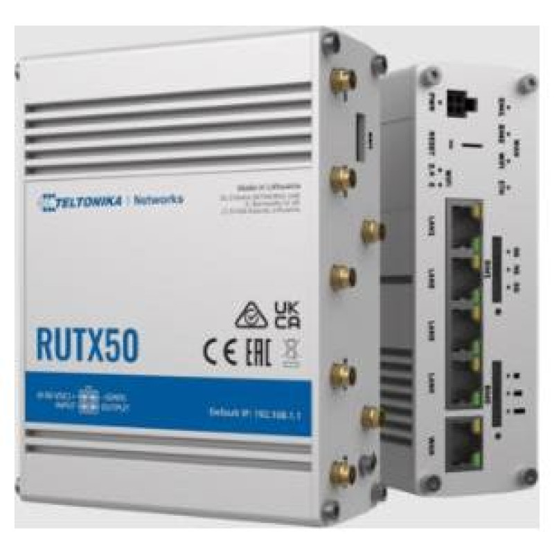 Teltonika Wireless Router|TELTONIKA|IEEE 802.3|IEEE 802.3az|IEEE 802.3u|USB 2.0|RUTX50