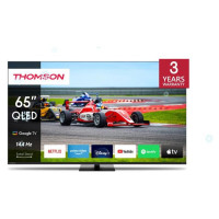 Thomson TV Set|THOMSON|65"|4K/Smart|QLED|3840x2160|Wireless LAN|Bluetooth|Google TV|Black|65QG7C14