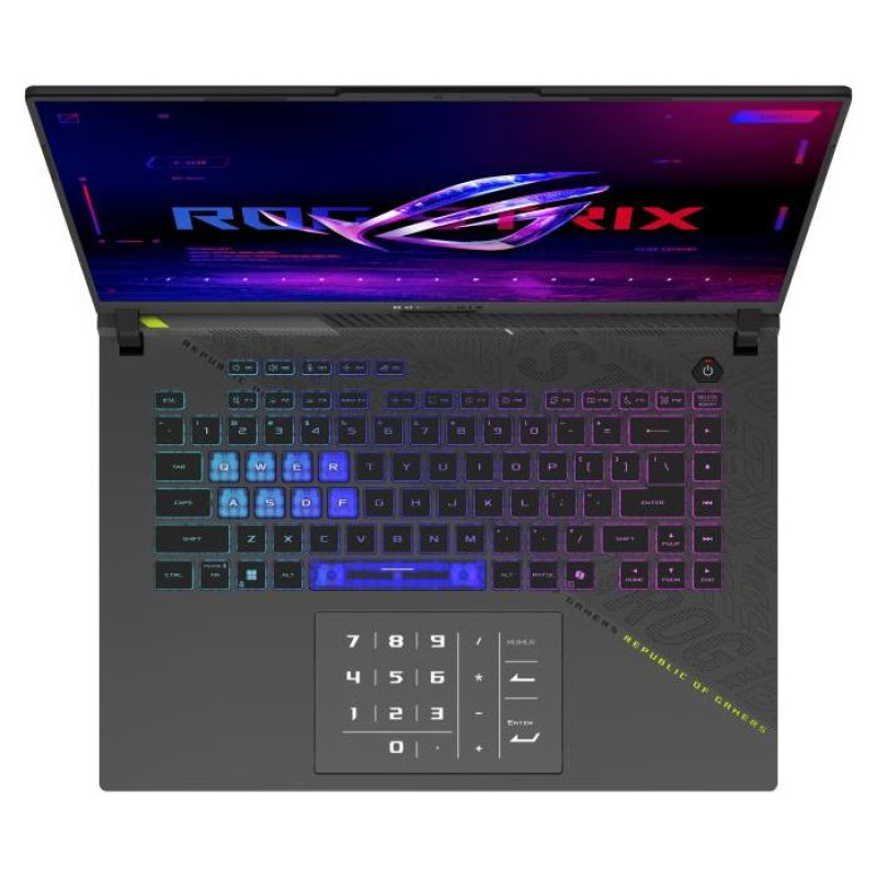 Asus Notebook|ASUS|ROG Strix|G16 (2025)|G614FR-S5022W|CPU  Ryzen 9|9955HX|2500 MHz|16"|2560x1600|RAM 16GB|DDR5|5600 MHz|SSD 1TB|NVIDIA GeForce RTX 5070 Ti|12GB|ENG|Windows 11 Home|2.5 kg|90NR0NK8-M001X0