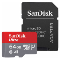 Sandisk Atmiņas karte Sandisk Ultra microSDXC 64GB + Adapter