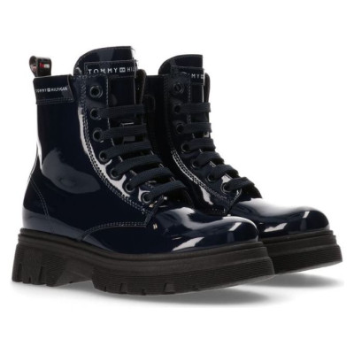 Tommy Hilfiger Lace Up Bootie Blue W T4A5-33040-0775800-800 (37)