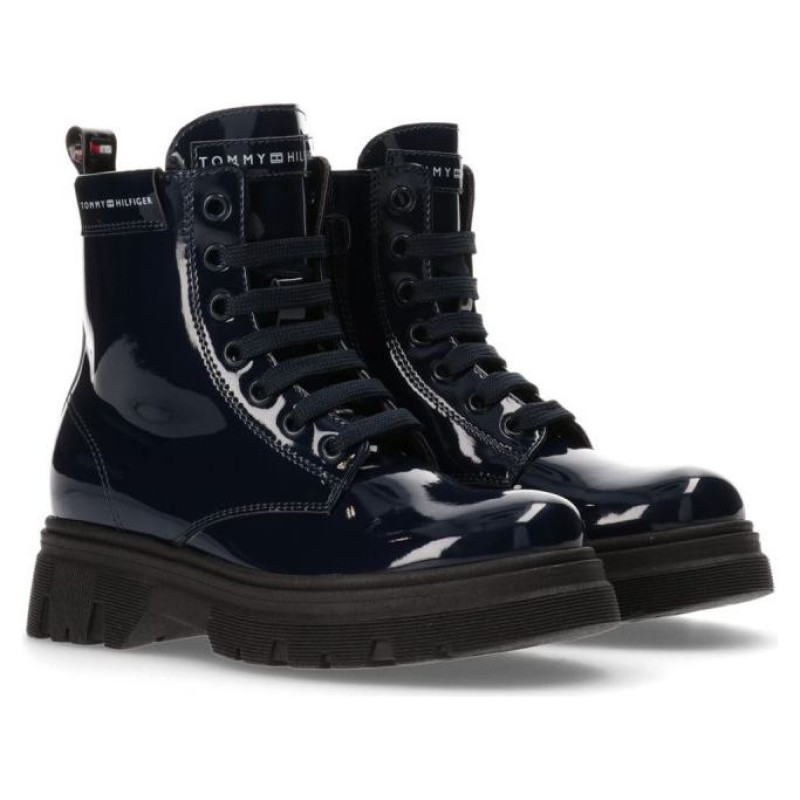 Tommy Hilfiger Lace Up Bootie Blue W T4A5-33040-0775800-800 (37)