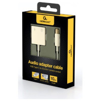 Gembird CABLE USB-C TO AUDIO 3.5MM/SOCKET A-CM-3.5FP-01 GEMBIRD
