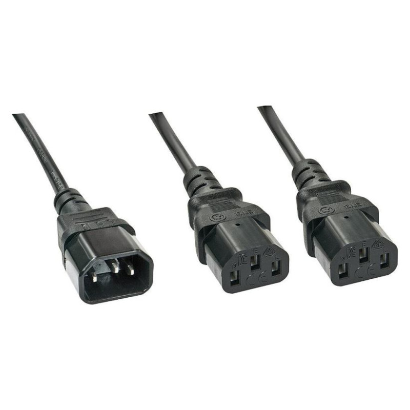 Lindy CABLE POWER C14 TO 2 X C13/1M 30363 LINDY