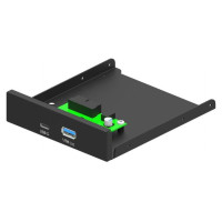 Gembird CASE ACC FRONT 3.5" PANEL/USB 2P FDI3-U3C-01 GEMBRID
