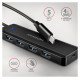 Axagon I/O HUB USB-C TRAVEL/0.19M HUE-C1C AXAGON