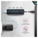 Axagon I/O HUB USB-C TRAVEL/0.19M HUE-C1C AXAGON