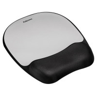 Fellowes MOUSE PAD MEMORY FOAM/SILVER STREAK 9175801 FELLOWES