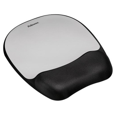 Fellowes MOUSE PAD MEMORY FOAM/SILVER STREAK 9175801 FELLOWES