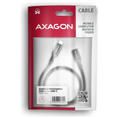 Axagon CABLE USB-C EXTENSION 1.5M/BLACK BUCM32-CF15AB AXAGON