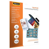 Fellowes LAMINATOR POUCH EASYFOLD/A3 80 25PCS 5602001 FELLOWES