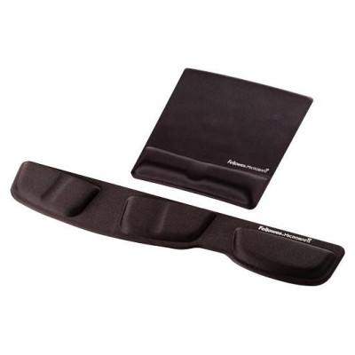 Fellowes MOUSE PAD WRIST SUPPORT/BLACK 9181201 FELLOWES