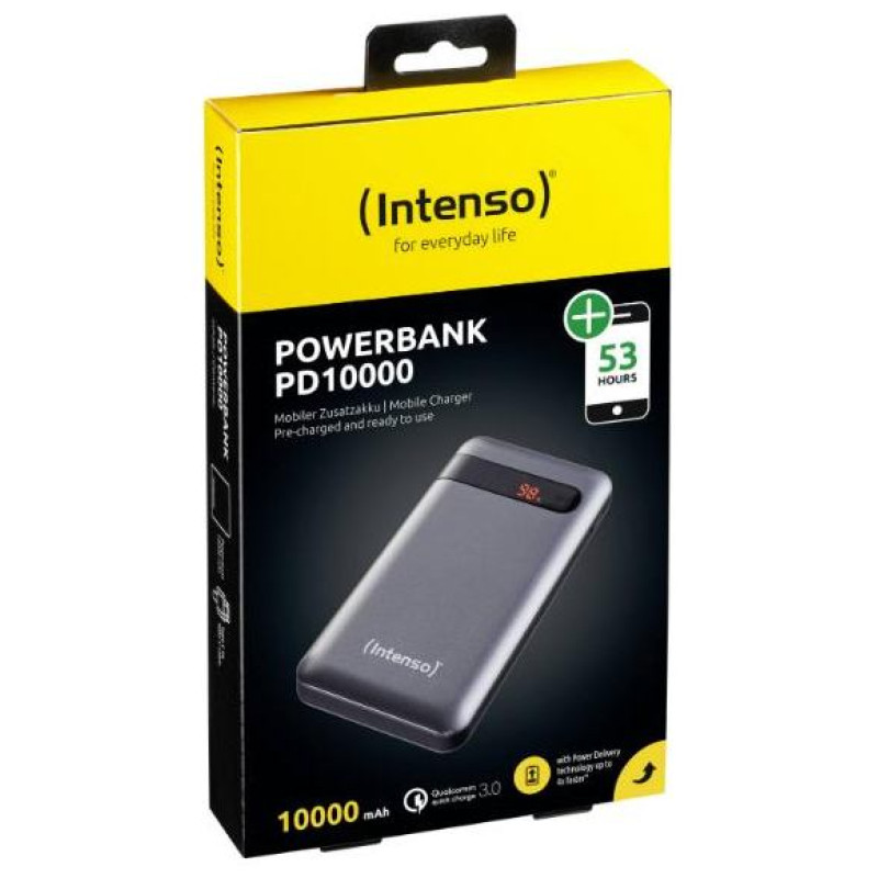 Intenso POWER BANK USB 10000MAH QC3.0/ANTHRACITE PD10000 INTENSO