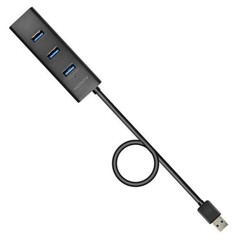 Axagon HUE-S2BP 4x USB3.0 Charging Hub 1.2m Cable, MicroUSB Charging, Incl. AC Adapter