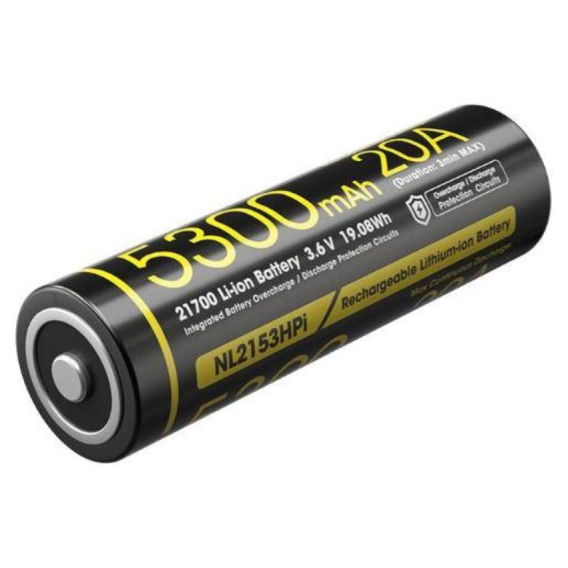 Nitecore BATTERY RECH. LI-ION 3.6V/NL2153HPI(5300MAH) NITECORE