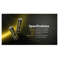 Nitecore BATTERY RECH. LI-ION 3.6V/NL2153HPI(5300MAH) NITECORE