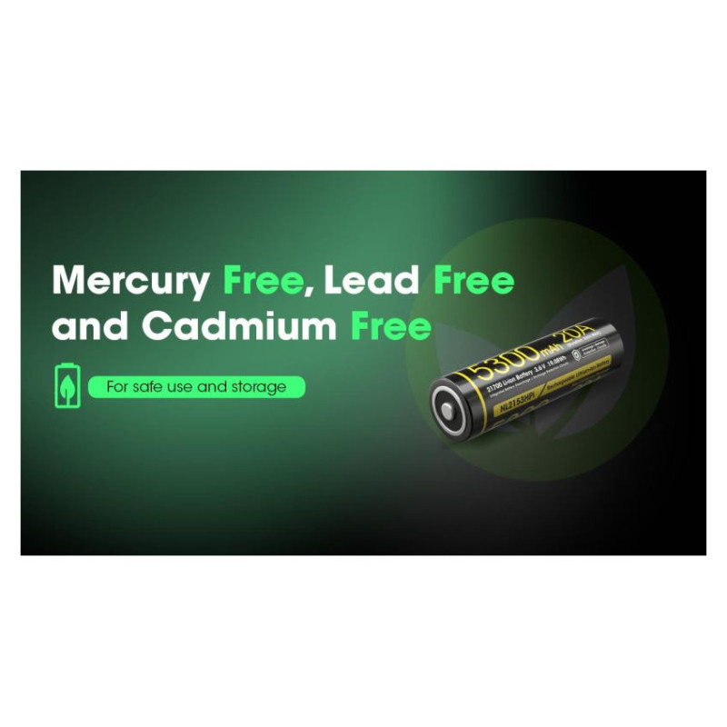 Nitecore BATTERY RECH. LI-ION 3.6V/NL2153HPI(5300MAH) NITECORE