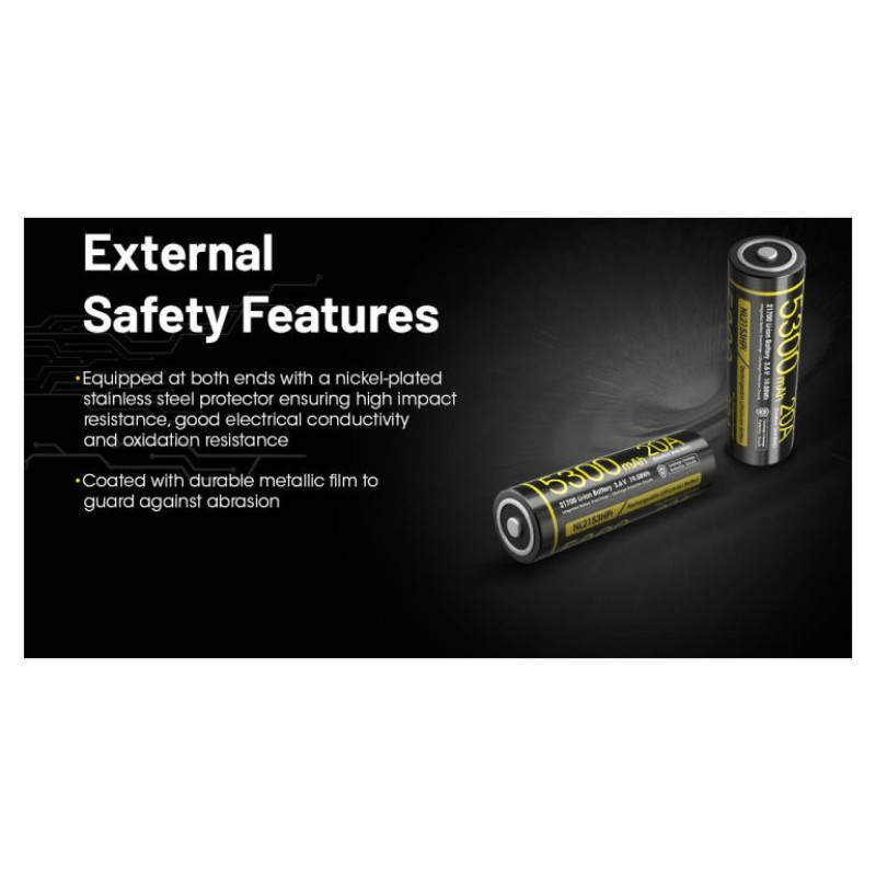 Nitecore BATTERY RECH. LI-ION 3.6V/NL2153HPI(5300MAH) NITECORE