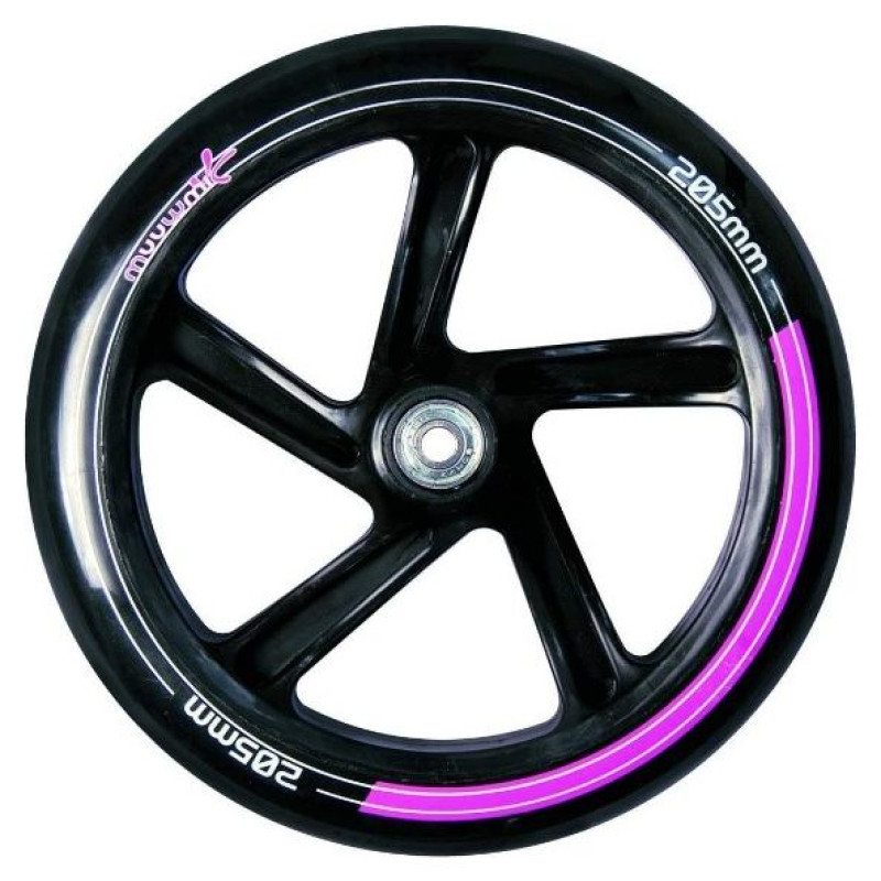 Muuwmi Aluminium Scooter skrejritenis 205 mm, rozā - AU 463