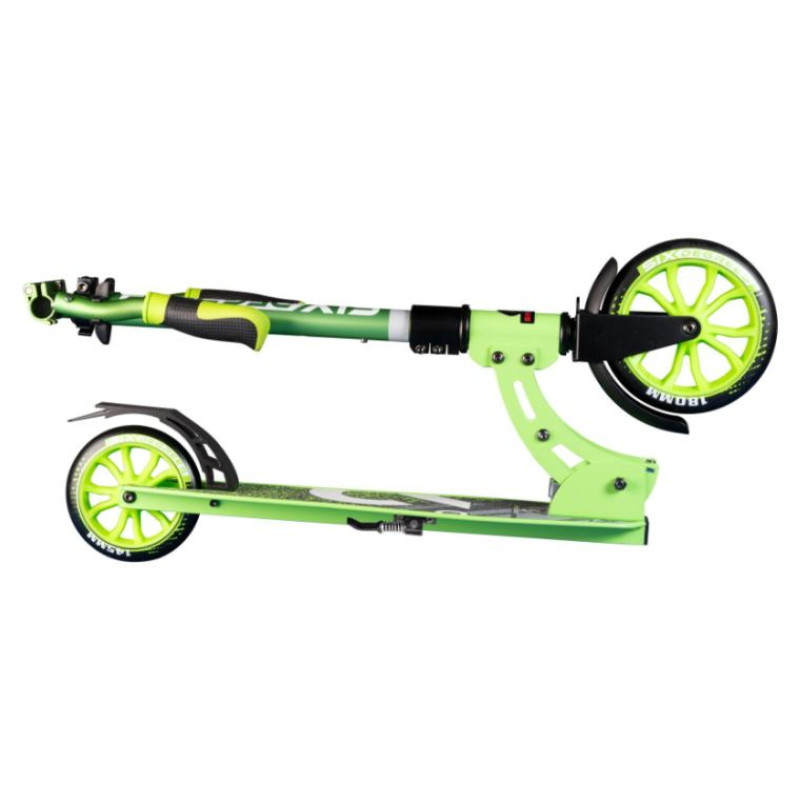 Six Degrees Aluminium Scooter skrejritenis 180/145 mm, zaļ&scaron; - AU 587