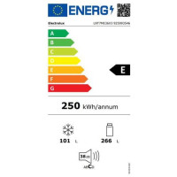 Electrolux ledusskapis ar saldētavu apakšā, 201 cm, sudraba - LNT7ME36X3