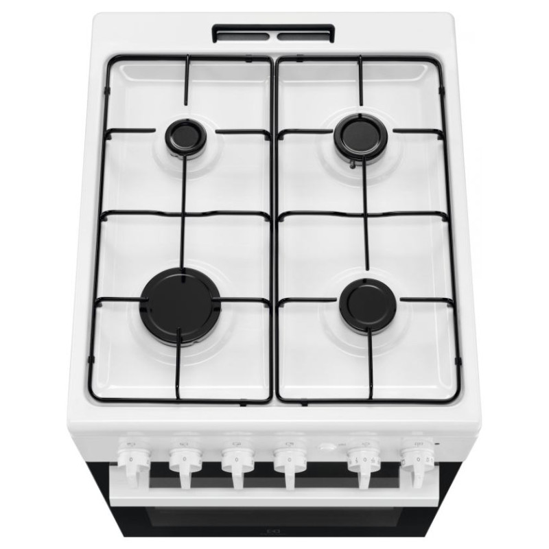 Electrolux gāzes plīts, 50cm, balta - LKG500013W