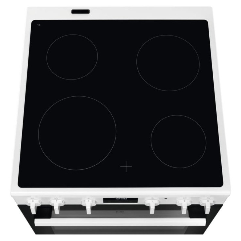 Electrolux elektriskā plīts ar elektrisko cepe&scaron;krāsni, balta - LKR64023AW