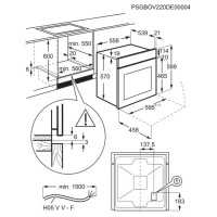 Electrolux cepeškrāsns, iebūv., 65l, tērauda - EOF3H00BX