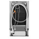 Electrolux trauku mazgājamā mašīna, šaura, nerūsējoša tērauda - ESS43210SX