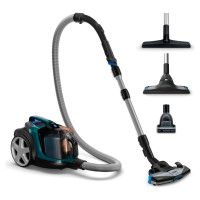 Philips PowerPro Expert Bagless bezmaisa putekļsūcējs, (melns ar zaļu) - FC9744/09