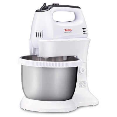 Tefal mikseris Quick Mix, balts ar metāla trauku - HT312138