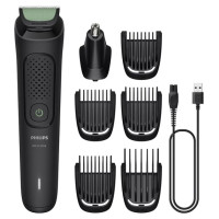 Philips Multigroom series 3000 trimmeris (7-in-1), melns ar zaļu - MG3920/15
