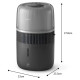 Philips 5000 sērijas gaisa mitrinātājs, tumši pelēks - HU5710/03