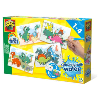 SES Mans pirmais komplekts krāso&scaron;anai ar ūdeni - Dinozauri