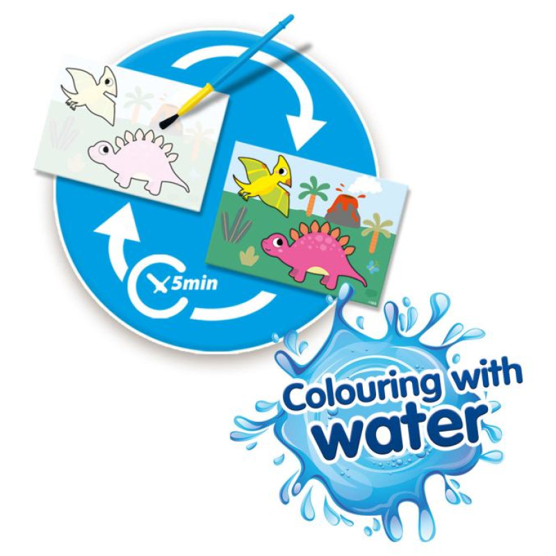 SES Mans pirmais komplekts krāso&scaron;anai ar ūdeni - Dinozauri