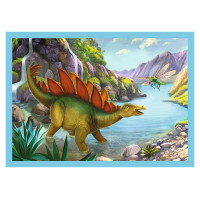 Trefl Pužļu komplekts Dinozauri 4in1, 12+15+20+24 gab.