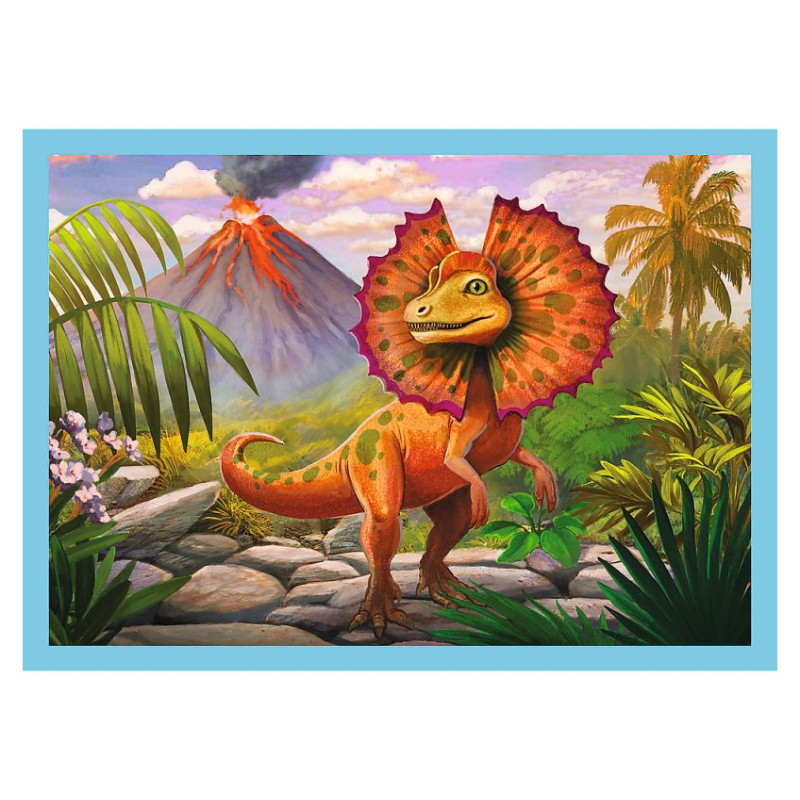 Trefl Pužļu komplekts Dinozauri 4in1, 12+15+20+24 gab.