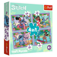 Trefl DISNEY STITCH Pužļu komplekts 4in1
