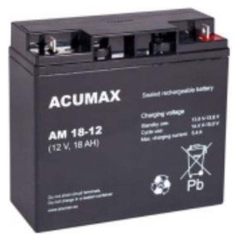 EMU BATTERY 12V 18AH VRLA/AM18-12 ACUMAX EMU