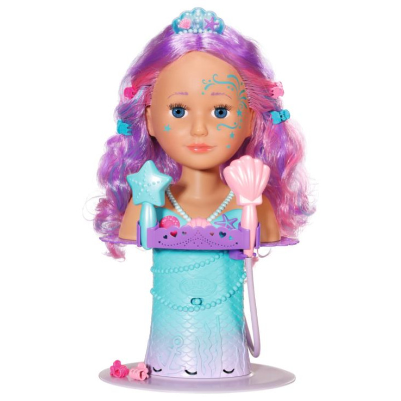 Baby Born galva matu ieveido&scaron;anai Mermaid