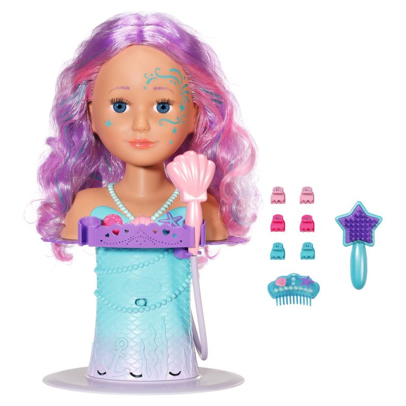 Baby Born galva matu ieveido&scaron;anai Mermaid