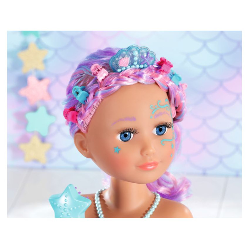 Baby Born galva matu ieveido&scaron;anai Mermaid