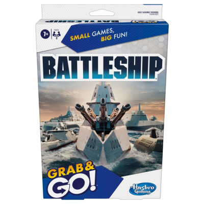 Hasbro Gaming Ceļojumu spēle Battleship Grab&Go
