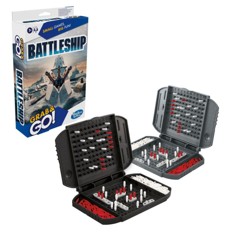 Hasbro Gaming Ceļojumu spēle Battleship Grab&Go