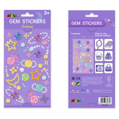 Avenir Dārgakmeņu uzlīmes: Galaktika