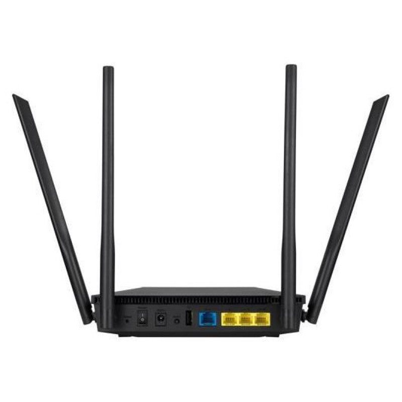 Asus Wireless Router|ASUS|Wireless Router|1800 Mbps|Mesh|Wi-Fi 5|Wi-Fi 6|IEEE 802.11n|USB|1 WAN|3x10/100/1000M|Number of antennas 4|RT-AX1800U